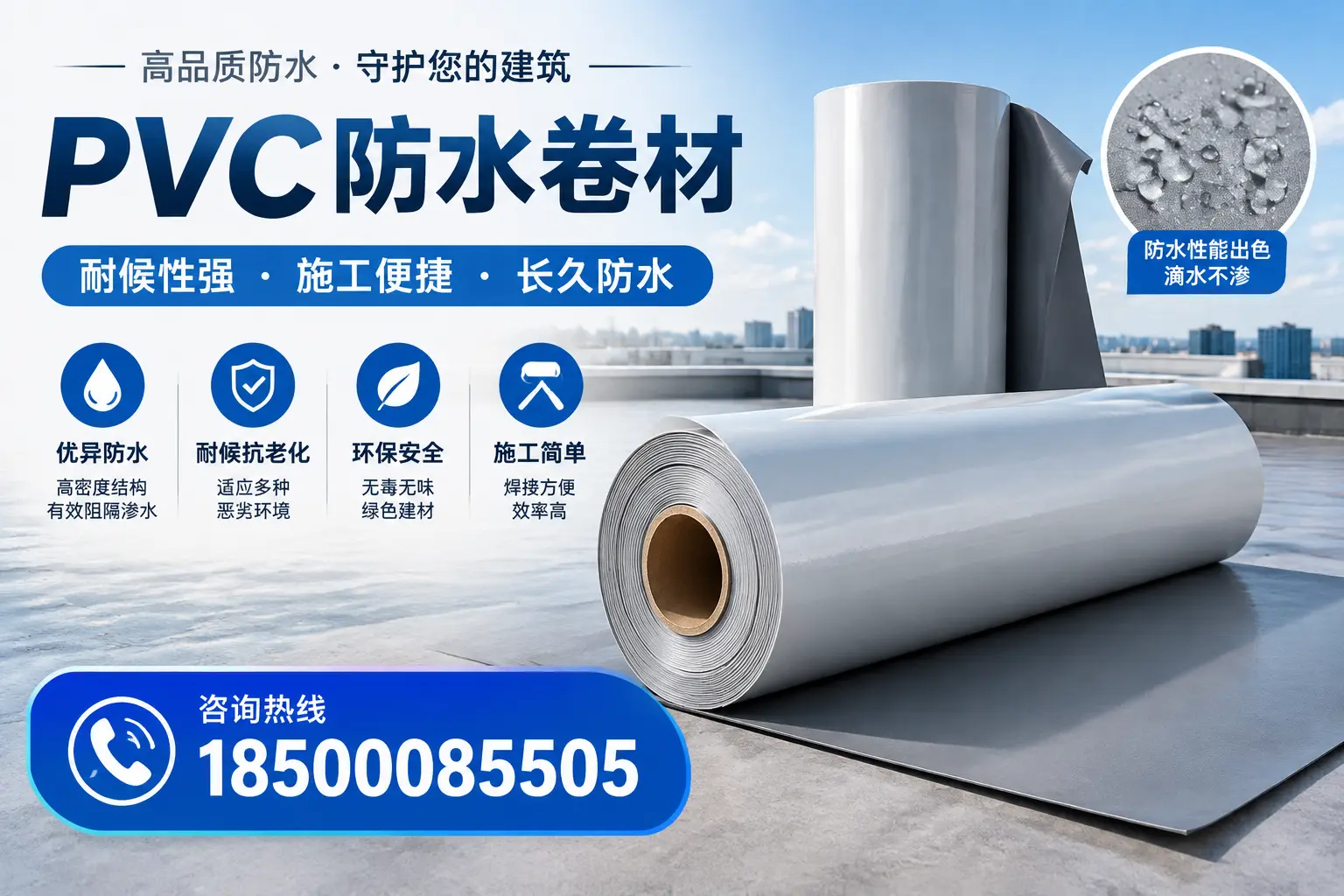 pvc防水卷材在成都的行业应用前景分析